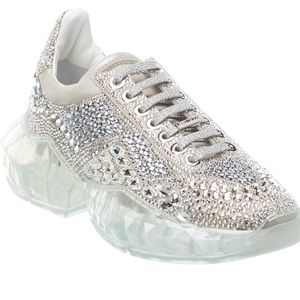 Jimmy Choo Diamond/F Suede Sneaker New